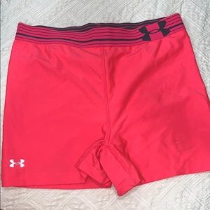 UNDER ARMOR hot pink athletic shorts